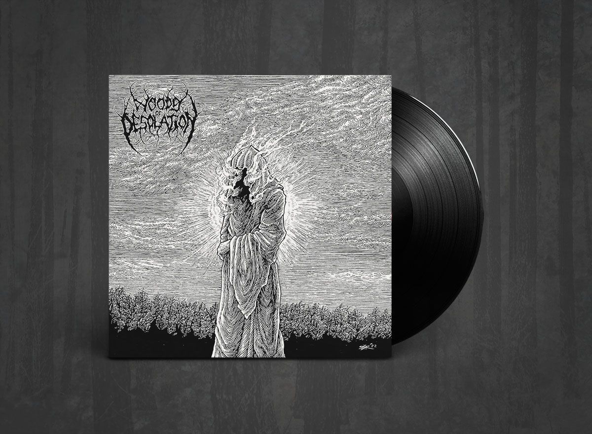 Additional artwork for "Toward the Depths" by Woods Of Desolation available at Darkwoods Webstore