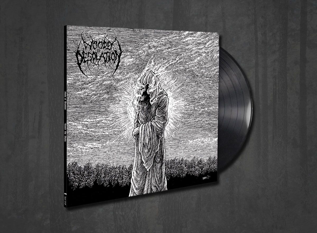 Additional artwork for "Toward the Depths" by Woods Of Desolation available at Darkwoods Webstore