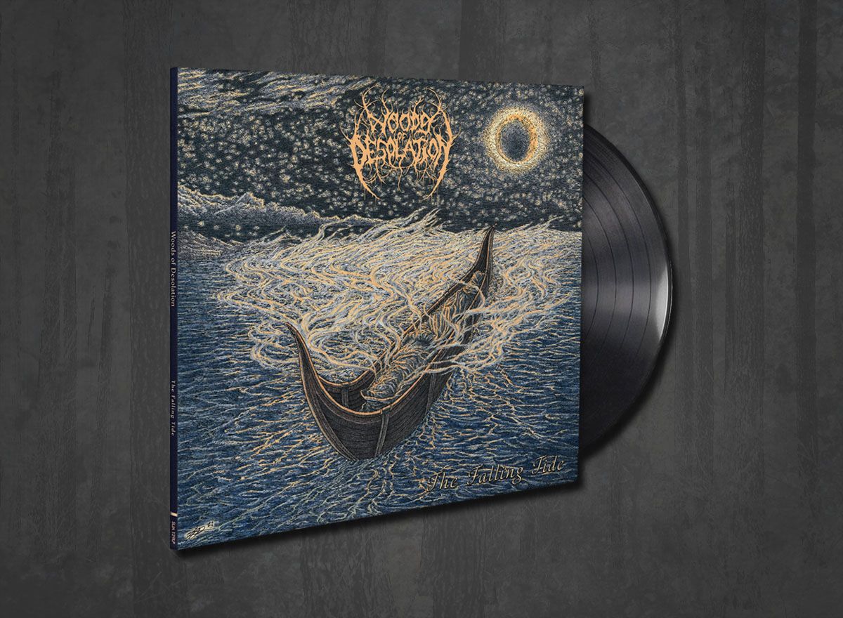 Additional artwork for "The Falling Tide" by Woods Of Desolation available at Darkwoods Webstore
