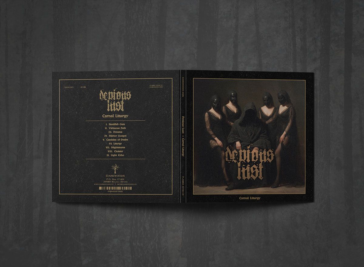 Additional artwork for "Carnal Liturgy" by Devious Lust available at Darkwoods Webstore