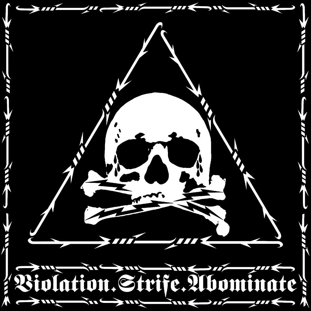 Front cover of "Violation.Strife.Abominate" by Revenge available at Darkwoods Webstore
