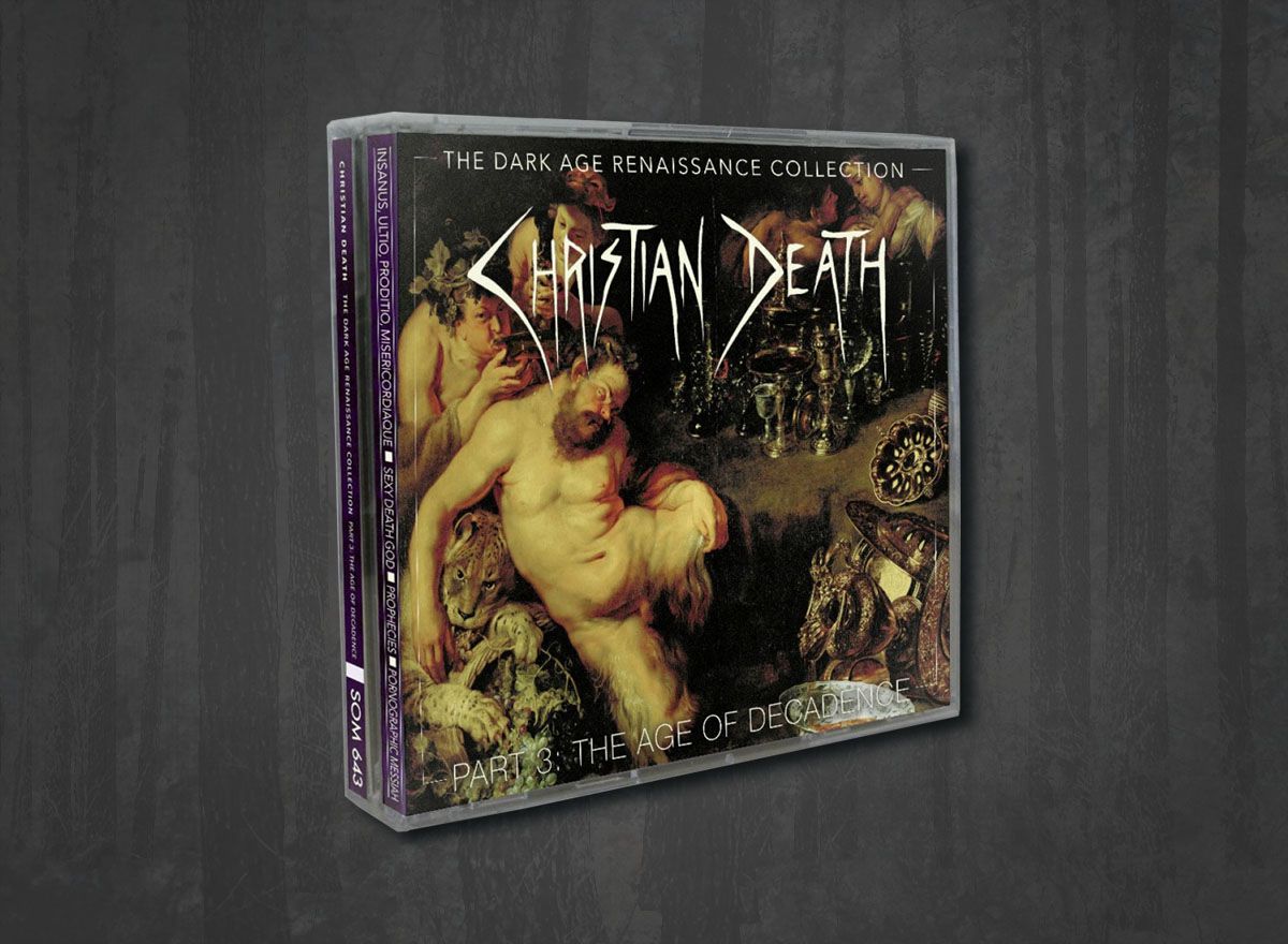 Additional artwork for "The Dark Age Renaissance Collection Part 3: The Age Of Decadence" by Christian Death available at Darkwoods Webstore