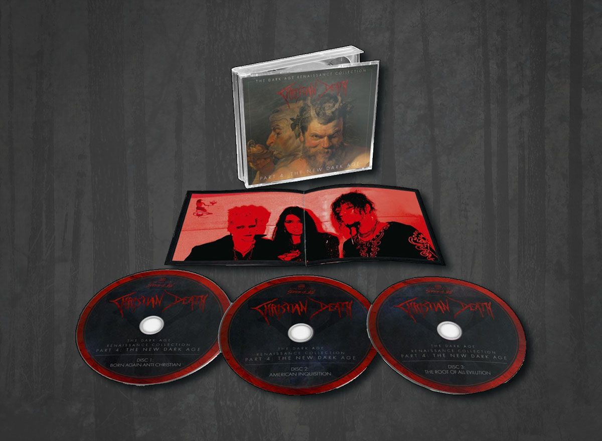 Additional artwork for "The Dark Age Renaissance Collection Part 4: The New Dark Age" by Christian Death available at Darkwoods Webstore