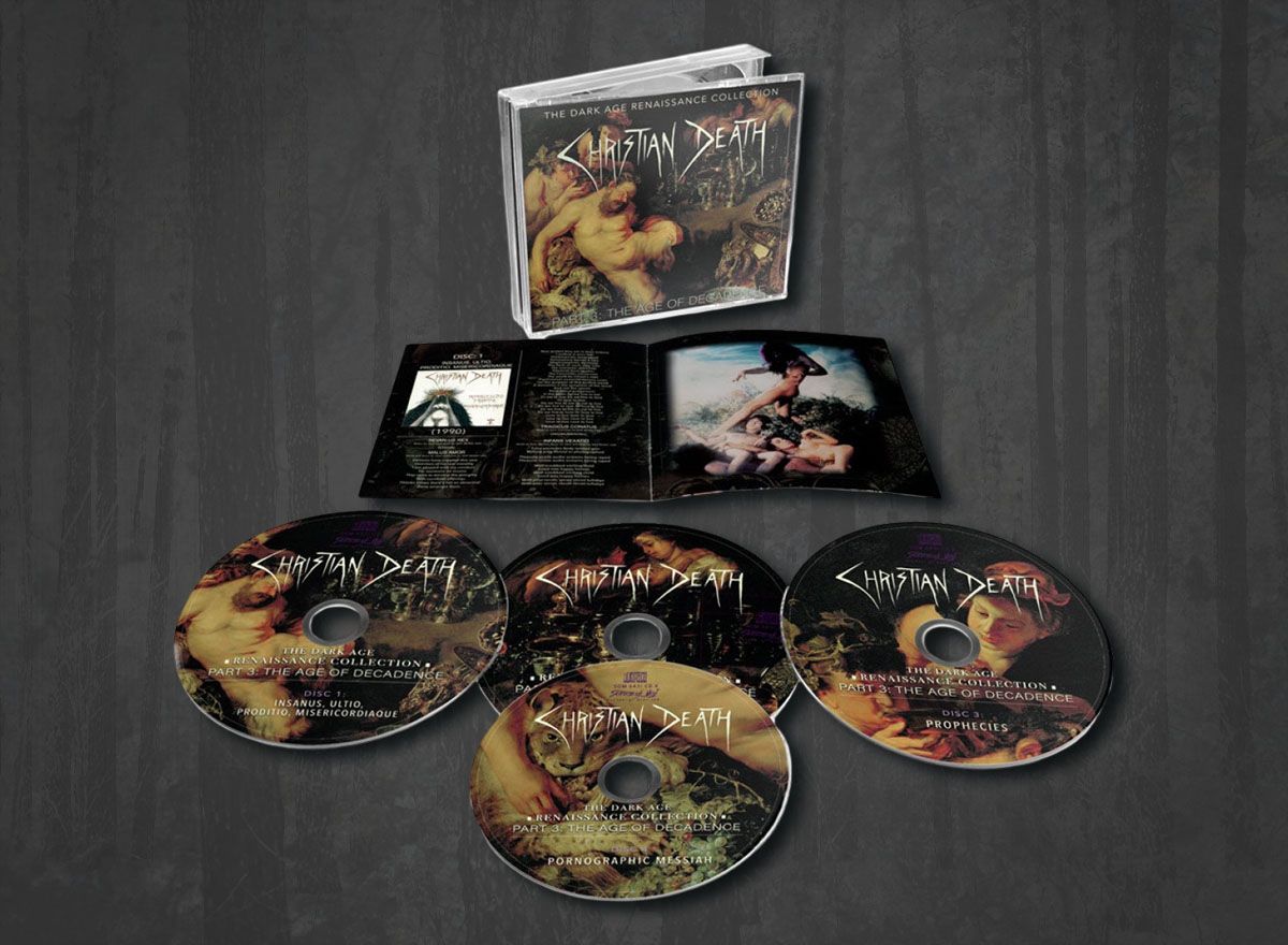 Additional artwork for "The Dark Age Renaissance Collection Part 3: The Age Of Decadence" by Christian Death available at Darkwoods Webstore