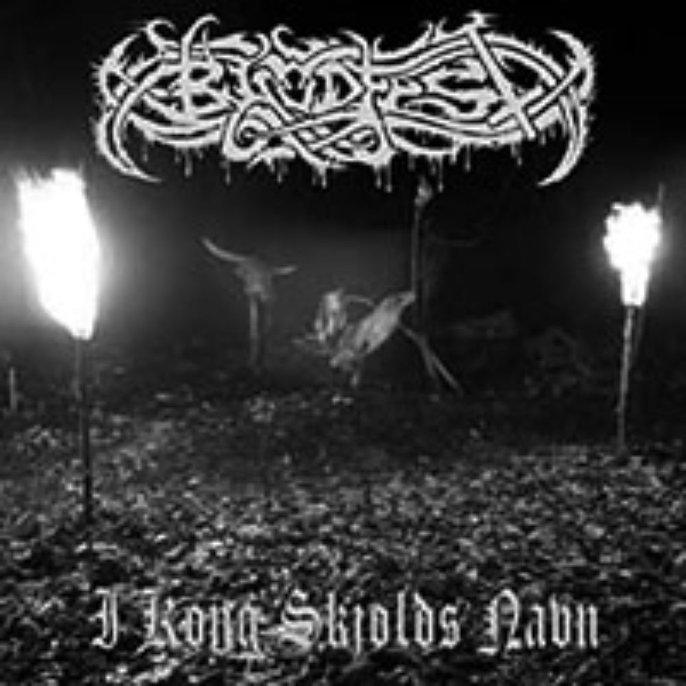 Front cover of "I Kong Skjolds Navn" by Blodfest available at Darkwoods Webstore
