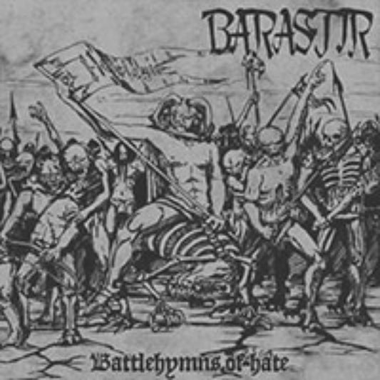 Front cover of "Battlehymns of Hate" by Barastir available at Darkwoods Webstore