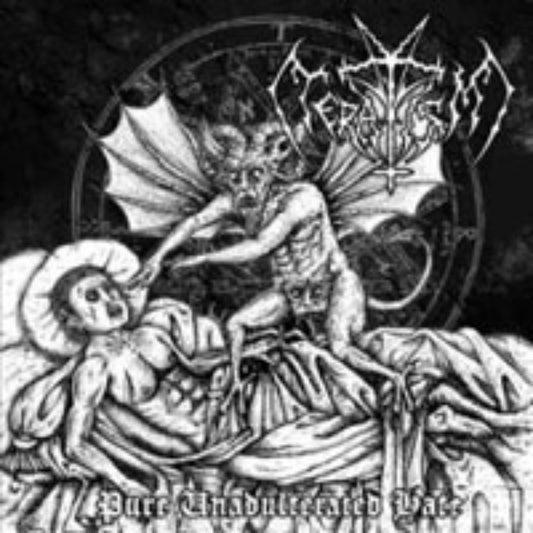 Front cover of "Pure Unadulterated Hate" by Teratism available at Darkwoods Webstore