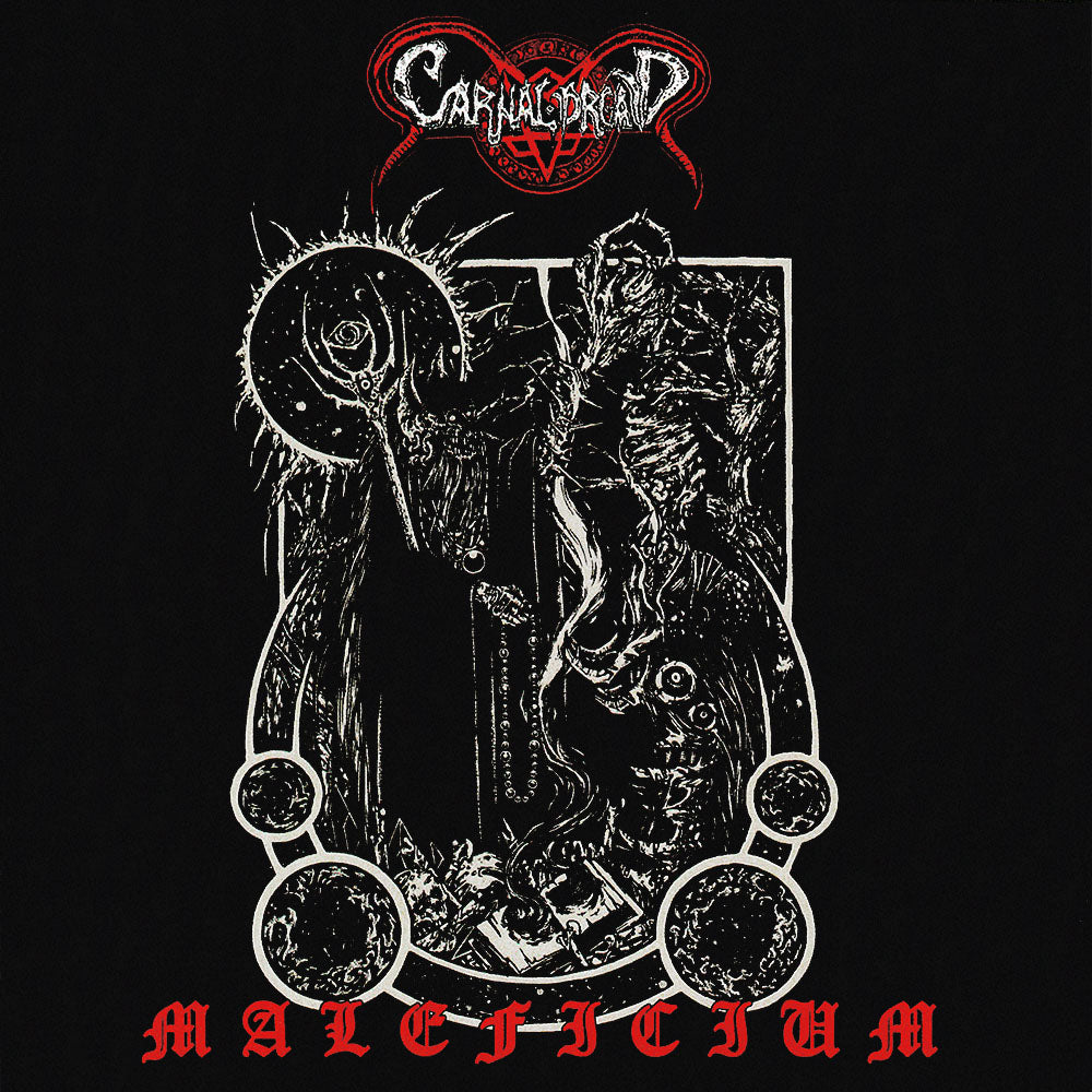 Front cover of "Maleficium" by Carnal Dread available at Darkwoods Webstore