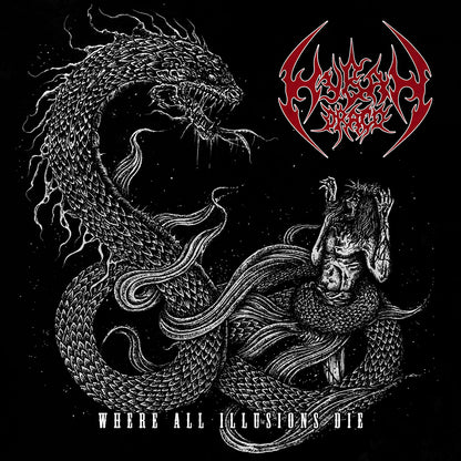Front cover of "Where All Illusions Die" by Hyban Draco available at Darkwoods Webstore