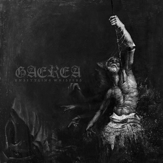 Front cover of "Unsettling Whispers" by Gaerea available at Darkwoods Webstore