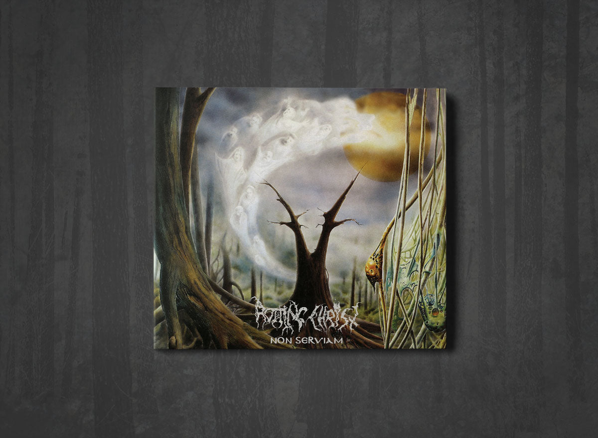 Additional artwork for "Non Serviam" by Rotting Christ available at Darkwoods Webstore