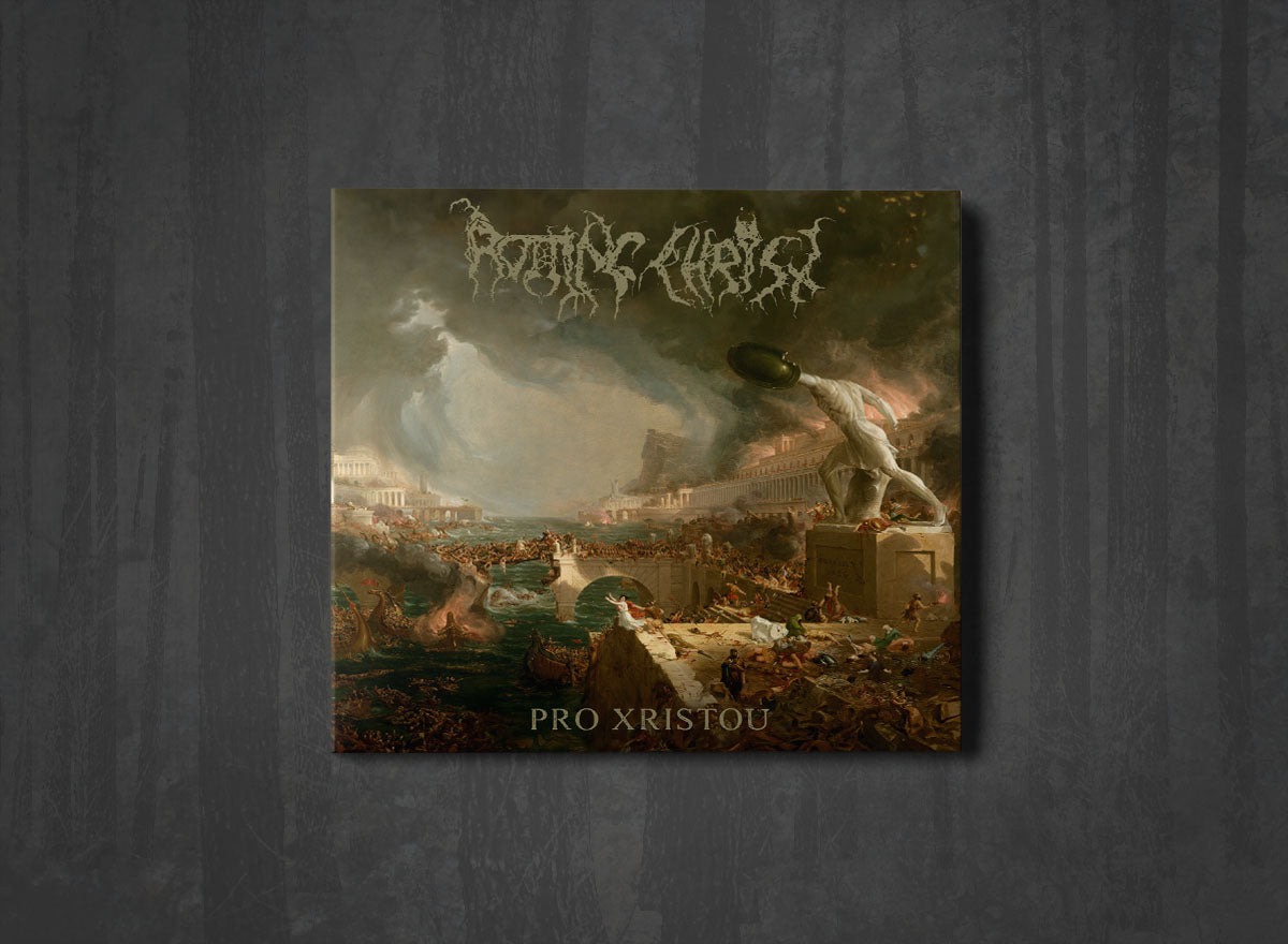 Additional artwork for "Pro Xristou" by Rotting Christ available at Darkwoods Webstore