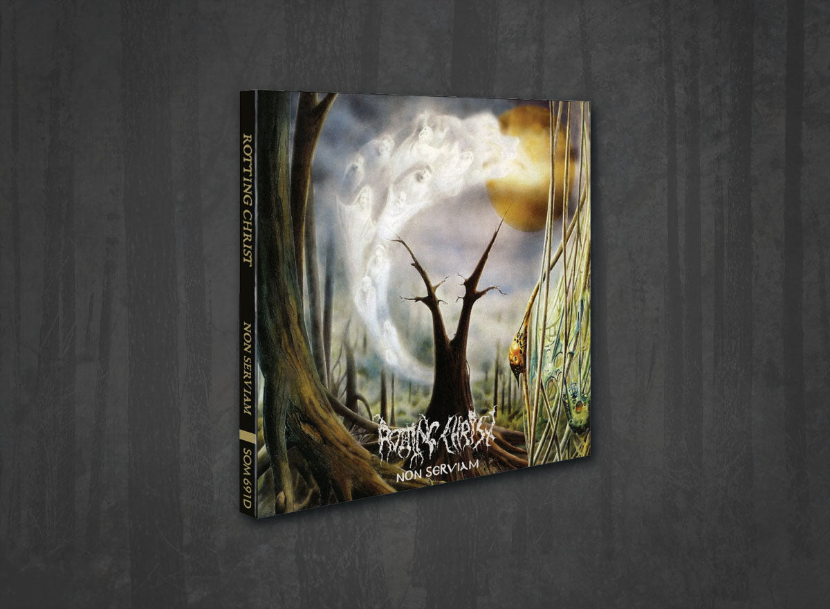 Additional artwork for "Non Serviam" by Rotting Christ available at Darkwoods Webstore