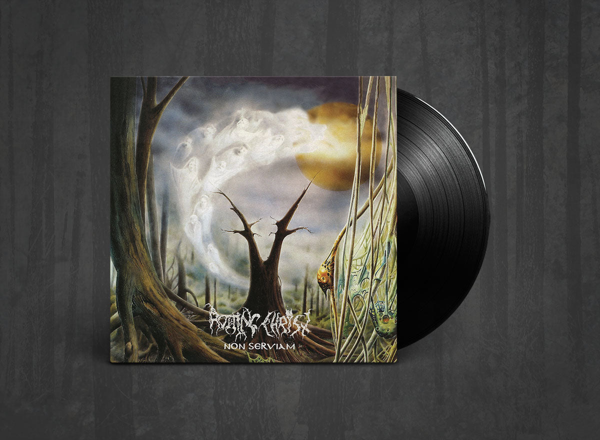 Additional artwork for "Non Serviam" by Rotting Christ available at Darkwoods Webstore