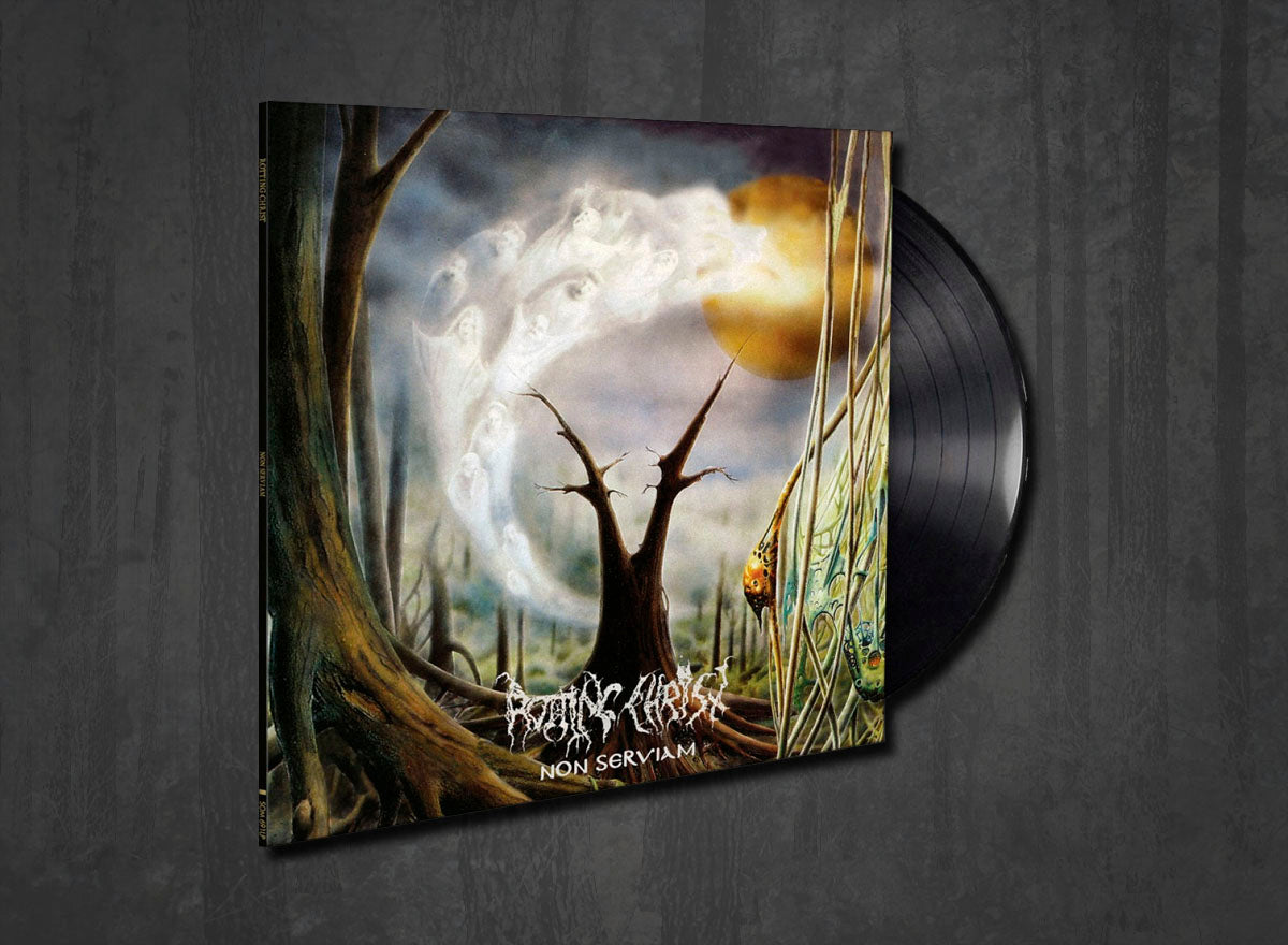 Additional artwork for "Non Serviam" by Rotting Christ available at Darkwoods Webstore