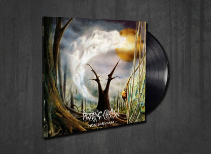 Additional artwork for "Non Serviam" by Rotting Christ available at Darkwoods Webstore